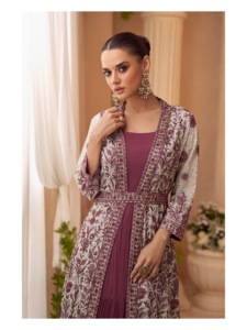 Highly Trending Top Quality And Unique Design Pattern Anarkari Style Gown For Women Give Looks Elegant In <b>Wedding</b> Parties - Product Image 4