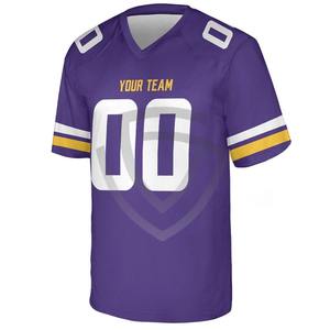 Camiseta de Fútbol Americano de Alta Calidad con Cuello en V, Estilo Retro, Personalizada - Product Image 1