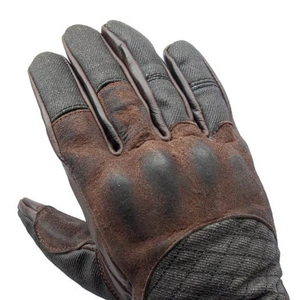 Guantes de Motocicleta Estilo Cuero Marrón Vintage, Dedos Completos, Palma Acolchada, Cierre en la Muñeca, Venta al Por Mayor, OEM, Personalizados - Product Image 6