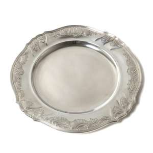 Plato decorativo de latón de 12, 13 y 14 pulgadas, tamaño y diseños personalizados, platos para servir, vajilla para mesa de comedor - Product Image 1