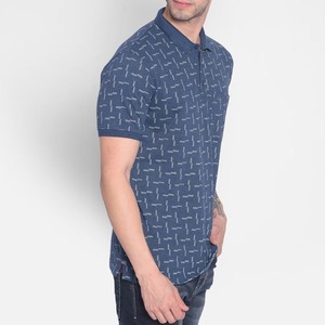 T-shirt de golf décontracté en coton tricoté 100 % pour homme, respirant, avec logo personnalisé, boutons sur le devant, manches courtes, 200g, collection 2025, prix compétitif - Product Image 4