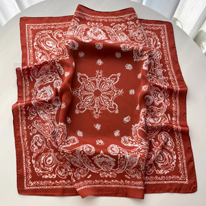 Summer Print <b>Scarf</b> Silk <b>Scarf</b> Women <b>Square</b> Hairbands Foulard Female Bandana Neck Kerchief Headbands 2026 New - Product Image 4
