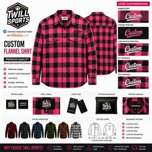 Custom Men's Long Sleeve <b>Plaid</b> Flannel <b>Shirt</b> Regular Fit Casual 100% Cotton Autumn Woven Fabric Heat-Transfer Printed - Product Image 2