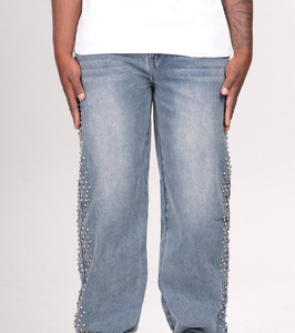 Pantalones Vaqueros de Mezclilla para Hombre, Corte Ajustado, Casuales, Modernos, Cinco Bolsillos, Estilo Urbano, Uso Diario, Mezclilla Suave, Personalizados - Product Image 6