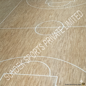 พื้นไม้สนามบาสเกตบอล SUNDEK พื้นผิวสำหรับกีฬาในร่ม ดูดซับแรงกระแทก - Product Image 4