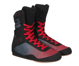 Zapatos de Boxeo Tradicionales con Cordones, Ajuste Seguro, Botas Profesionales para Ring, Ajuste Amplio, Zapatos de Boxeo Cómodos con Suela Plana para Lucha Libre y Figuración - Product Image 5