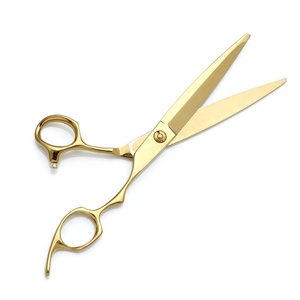 Ciseaux de coiffure professionnels en acier inoxydable doré à haute teneur en carbone, pour la coupe de cheveux, pour salon de beauté et coiffure – Vente chaude - Product Image 2