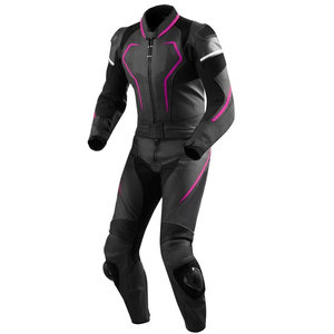 FREEZY APPAREL Combinaison de moto en cuir unisexe deux pièces - Imperméable, ignifuge, respirante, grande taille, manches longues, toutes saisons - Product Image 2