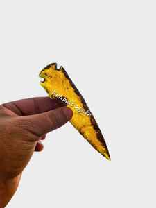 Colección de Vidrio Tallado a Mano por Artesanos: Puntas de Flecha, Lunas Crecientes y Cuchillas Rituales - Product Image 3