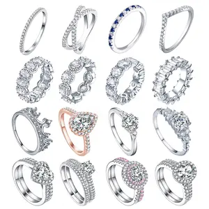 Fabricantes de joias personalizadas joias artesanais populares 925 prata esterlina zircônia cúbica joias finas personalizadas