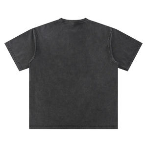 Camiseta de Alta Calidad Estilo Urbano, 100% Algodón, Lavado Desgastado, Corte Raglán, Talla Grande para Hombre y Mujer, Peso Pesado 230 gramos - Product Image 4