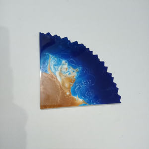 Multicolor White <b>Silver</b> Resin <b>Coasters</b> European Design 4 Inch Most Trending Classic Style Housewarming Mat Pads Gifts for Home - Product Image 3