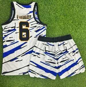 Maillot de basket-ball personnalisé avec nom, numéro et logo, impression numérique, réversible, entraînement, short de basket-ball pour hommes, uniformes de basket-ball - Product Image 4