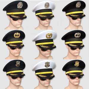 Gorras de Aviador de Alta Calidad, Gorra de Uniforme de Capitán de Aviación para Pilotos y Uso en Aviación General, para Fiestas - Product Image 6