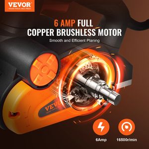 Ad alta velocità 3-1/4 \ "elettrico pialla a mano potente 16500 RPM strumento per la lavorazione del legno FCC-SDoC finitura liscia carpenteria Fai da te in legno pialla - Product Image 2