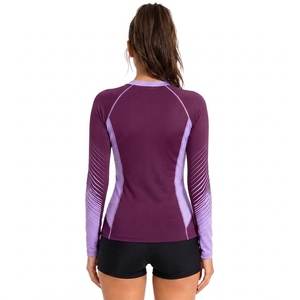 Wholesale Custom Printed <b>Women</b> <b>Rash</b> <b>Guard</b> Long Sleeve Sublimation BJJ <b>Women</b> Martial Arts Wear - Product Image 2