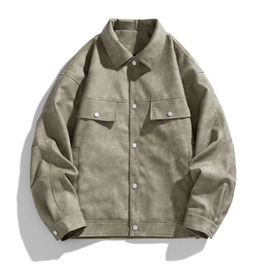 Chaqueta de moto de cuero PU negra para hombre, corte ajustado, cierre frontal con cremallera, estilo urbano, impermeable y resistente al viento, protección de manga larga - Product Image 4