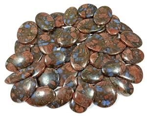 Cuarzo Cabujón Natural Que Sera, Piedras Preciosas Semipreciosas Sueltas, Mezcla de Azul y Marrón, Formas y Tamaños Variados, para Joyería y Sanación - Product Image 4