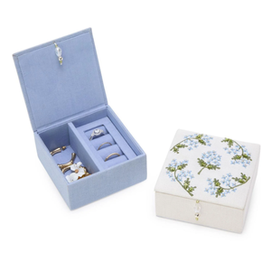 Beaded Fabric Jewelry <b>Storage</b> Box Handmade Decorative Gift Case Premium Craft Bulk Supply Modern Home Decor Customizable Size - Product Image 4