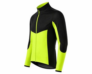 Veste de cyclisme réversible pour homme, fermeture éclair intégrale, coupe-vent, séchage rapide, écologique, manches longues, VTT, vêtements de sport OEM, grandes tailles - Product Image 1