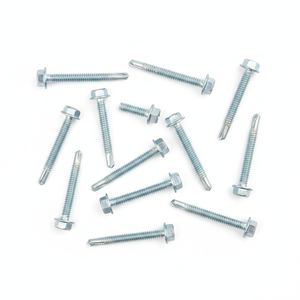 Deep Coarse Thread Self-Drilling Screws with Hex Washer Head - Metric/Inch Standard - Product Image 1