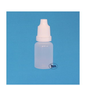 Juego de Botellas de Plástico PE/PP APS C0078 de 3-15 ml para Gotas para Ojos, Color Blanco, Ligeras, Duraderas, con Tapa Sellada, Forma Cilíndrica, Planas, Imprimibles - Product Image 1