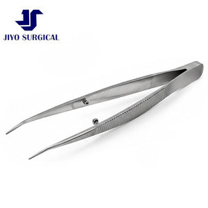 Pinzas Quirúrgicas Barraquer Cilia BC-7654 de 4.375 Pulgadas, Finas, Ligeramente Anguladas, Puntas Lisas, Mango Plano, Reutilizables, Certificación CE - Product Image 5