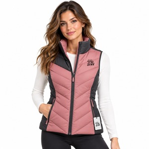<b>Women</b> Puffer <b>Vest</b> Water Resistant Quilted <b>Vest</b> Warm Insulated Material Lightweight Comfortable <b>Winter</b> Outdoor Wear OEM - Product Image 1
