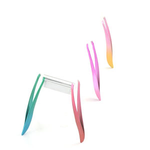 MAHFOOZ INSTRUMENTS Juego de Pinzas para Pestañas con Punta Inclinada, Herramientas Cosméticas de Acero Inoxidable, Pinzas para Cejas de Volumen - Product Image 3