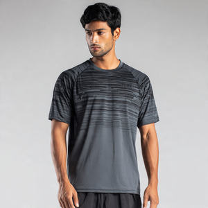 Camiseta Deportiva de Secado Rápido para Hombre, Corte Ajustado, Cuello Redondo, Manga Corta, para Entrenamiento y Ejercicio - Product Image 5