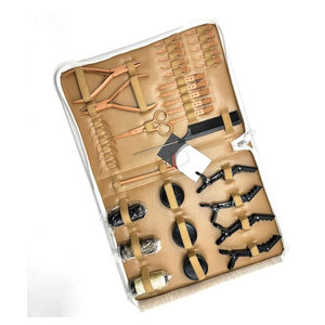 Kit d'outils pour extensions de cheveux, pinces professionnelles en acier inoxydable pour extensions de cheveux avec aiguille à coudre, micro-perles, boucle, fil et pinces - Product Image 2