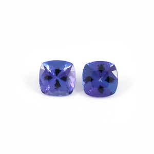 Piedra Preciosa de Tanzanita Natural, Corte Cojín, de Alta Calidad, Facetada, Azul Violeta, para Joyería - Product Image 1