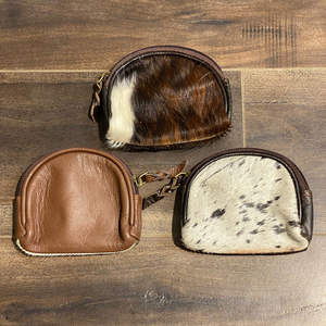 Vente chaude fermeture éclair sac à monnaie peau de vache en cuir véritable petit porte-monnaie 2022 nouveau arrivé Mini sac femmes changement sacs à main - Product Image 6