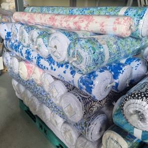 Hecho en Corea, 95% poliéster, 5% spandex, tela ITY estampada en lote, muchos diseños florales, la mejor calidad, hermosos diseños. - Product Image 5