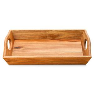 Preciosa Bandeja de Madera para Servir, Decorativa y Rústica, para Té, Café, Frutas, Aperitivos, Comida, Presentación - Product Image 1