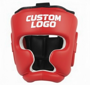Protector Facial Completo para Boxeo Profesional, Protector de Cabeza de Cuero Genuino para MMA y Muay Thai, Logotipo Personalizado - Product Image 2