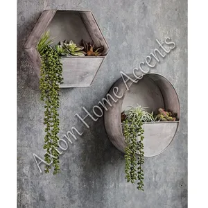 Maceta Decorativa Redonda Hecha a Mano para Interiores con Acento Moderno para Decoración de Jardín y Hogar, Axiom Accents Touch - Product Image 3