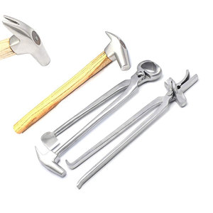 Kit Profesional Reutilizable para el Cuidado de Pezuñas de Caballos, Alicates Multifuncionales, Martillo y Herramientas de Herrador para Recorte y Calzado, de Acero Inoxidable - Product Image 1