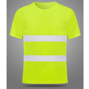T-shirt de sécurité haute visibilité Econex Sports pour homme, en polyester bleu, réfléchissant, anti-plis, séchage rapide, détection des aiguilles - Product Image 2