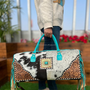 กระเป๋าเดินทางขนาดใหญ่ขนาดใหญ่สไตล์วินเทจหนังวัว - Product Image 3