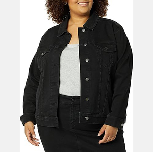 Men's Black Denim Jacket Casual Turn-down Collar <b>Button</b> Front Solid Color Washed Cotton Regular Fit Autumn Style - Product Image 6