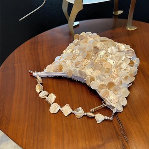 Bolso de Mano Moderno Hecho a Mano con Cuentas Naturales Ecológicas, Tamaño Personalizado, para Regalos de Boda y Festivos, TIMELESS CRAFT - Product Image 4