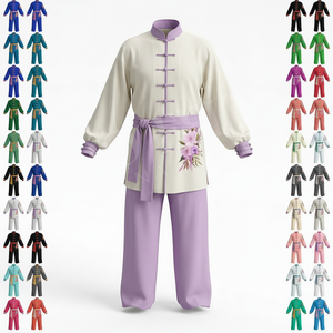 Conjunto de Uniforme Personalizado para Entrenamiento de Tai Chi Kung Fu al Aire Libre, Ropa Personalizada de Artes Marciales, Tela Elegante y Duradera, Uniforme de Karate Moderno - Product Image 1