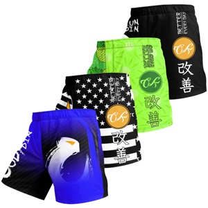 Pantalones Cortos de Artes Marciales, MMA, Boxeo, Secado Rápido, Transpirables, Ligeros, Unisex, para Entrenamiento, Logotipo Personalizado, Lavados, 100% - Product Image 4