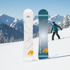 Ski et <span class=keywords><strong>snowboard</strong></span> professionnels en fibre de carbone avec noyau en bois de forme asymétrique, imprimés en 3D, pour l'hiver, OEM ODM, usine personnalisée - Product Image 5