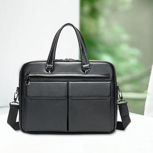Sac messager en cuir noir pour homme, sacoche pour ordinateur portable 15 pouces, sac de travail professionnel, sac à bandoulière pour ordinateur, sac de bureau USA - Product Image 6