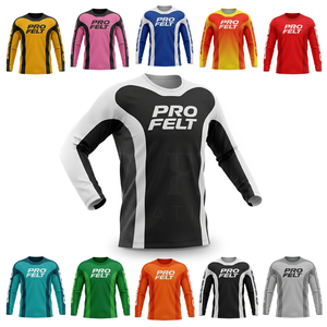 Hot Sale Custom Clothing Motocross Jersey Quick Dry Off <b>Road</b> Dirt Bike Wear Safety High Performance Embroidery Logo Moto Jersey - Product Image 1