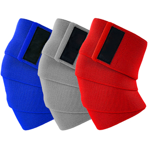 Sangles de poignet épaisses réglables en Spandex et Nylon, avec logo personnalisé, pour fitness, sport, genouillères, gym, respirantes, élastiques, compression, haltérophilie - Product Image 6