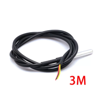 Probe/Sensor Suhu DS18b20 Tahan Air Berlapis Baja Tahan Karat