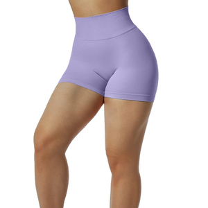 Shorts moulants taille haute personnalisés pour femmes et filles, séchage rapide, en Spandex/Polyester, sexy, vente en gros - Product Image 2